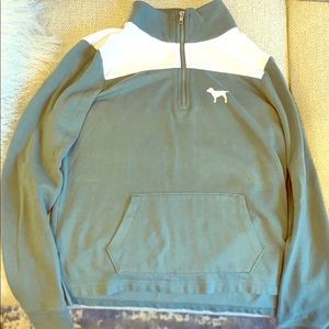 Pink Victoria’s Secret long sleeve quarter zip